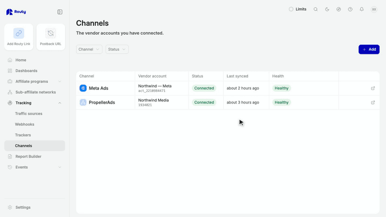 Connect Google Ads to Routy