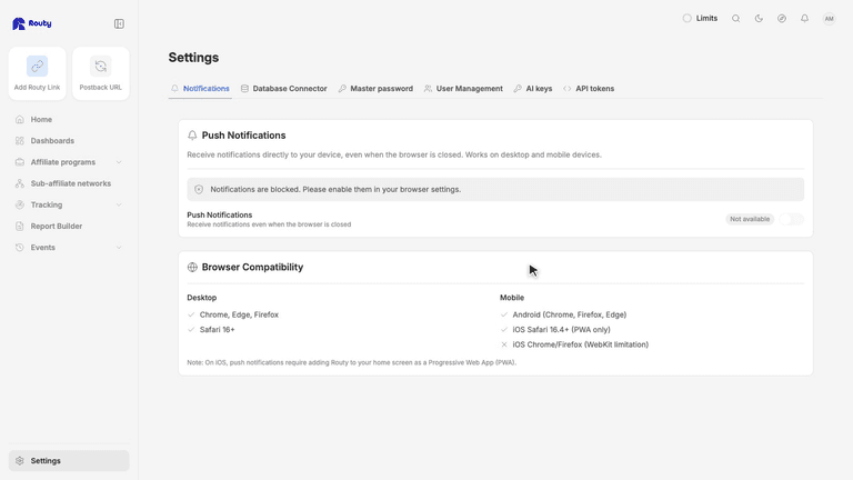 Connect an AI assistant to Routy