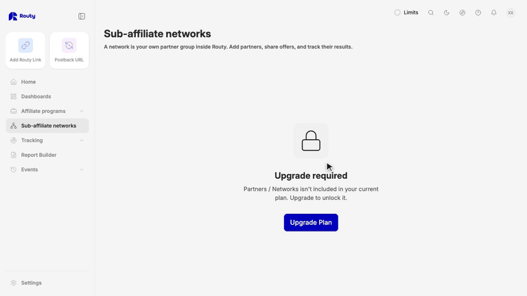 Create a sub-affiliate network