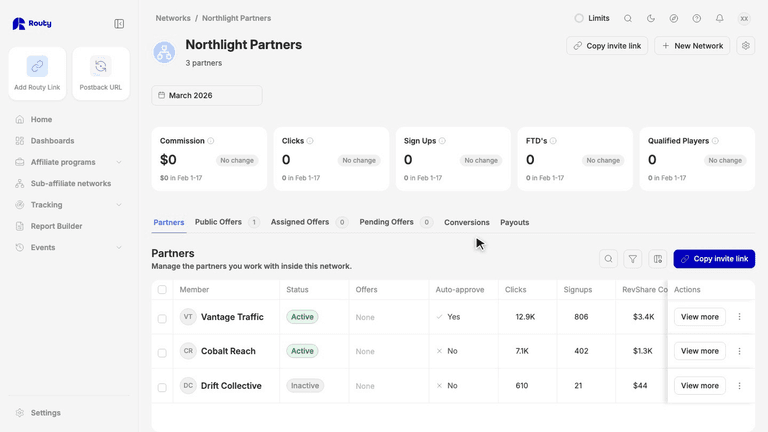 Invite and approve partners